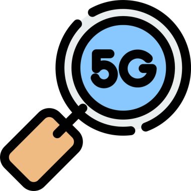 5 G teknoloji vektör illüstrasyonu