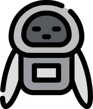 Doldurulmuş hayvan hayvan hayvan hayvan simgesi - taslak biçimi