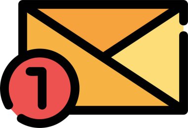 zarf simgesi vektör illüstrasyonu