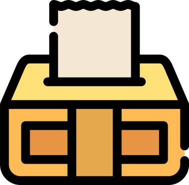 kutu paket teslim simgesi - taslak biçimi