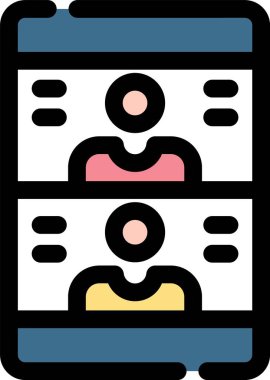 Kutu simgesi rengi dış hat vektörü