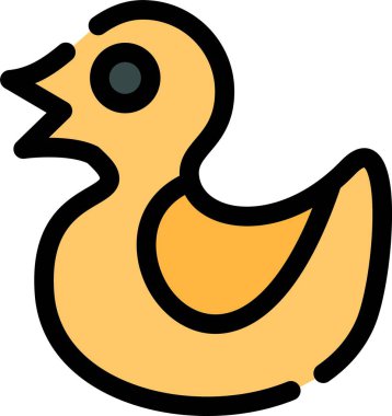 Kuş ördeği simgesi - taslak biçiminde