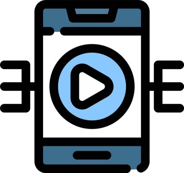 Smartphone Simgesi, vektör illüstrasyonu