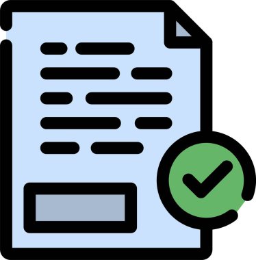 checklist icon, vector illustration simple design