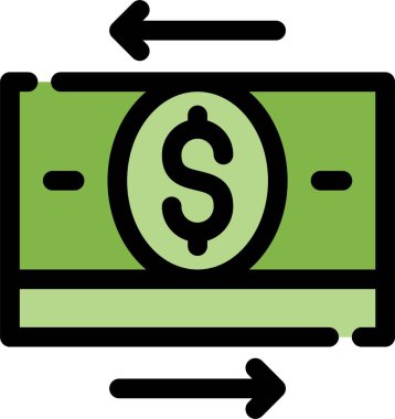 para akışı vektör illüstrasyonu