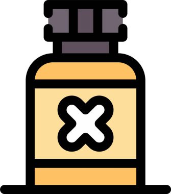 Şişe. Web simgesi basit illüstrasyon