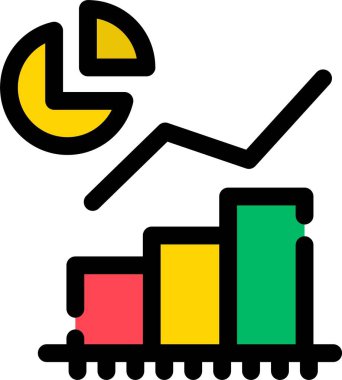 grafik ikonu vektör illüstrasyonu