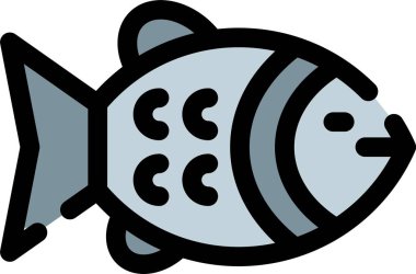 Balık. Web simgesi basit illüstrasyon