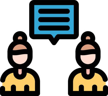 Müşteri geribildirim simgesi renk dış hat vektörü