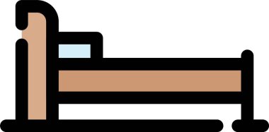 Hastane yatağı ikonu. vektör illüstrasyonu