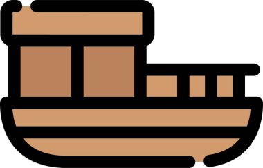 Tekne. Web simgesi basit illüstrasyon