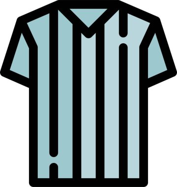 beysbol tişörtü ikon vektör illüstrasyonu