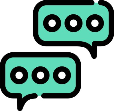 Sohbet balonları. Basit tasarım