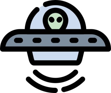 ufo. Web simgesi basit illüstrasyon