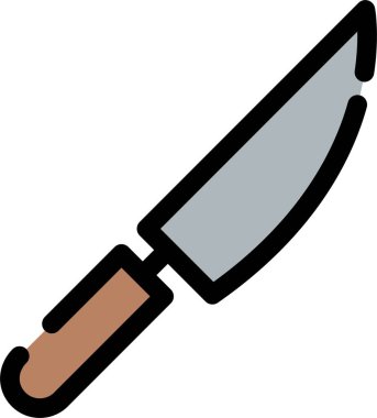 Bıçak. Web simgesi basit illüstrasyon