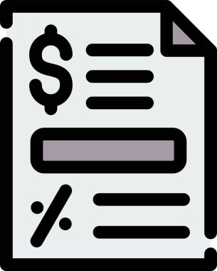 belge simgesi, vektör çizimi