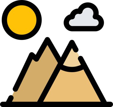 çadır simgesi vektör illüstrasyonu