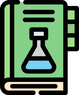 Kimya laboratuarı deney simgesi