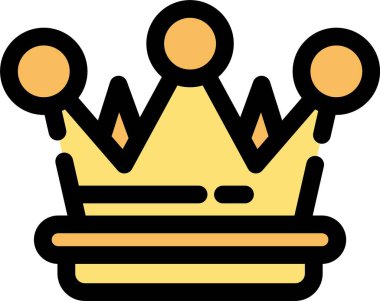 kral taç vektör simgesi