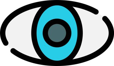 Göz simgesi vektör illüstrasyonu