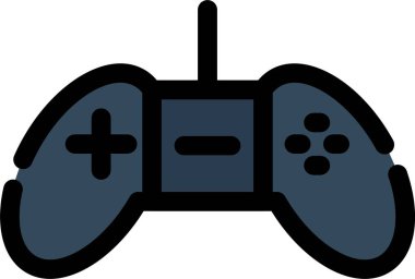 oyun konsolu simgesi, vektör illüstrasyonu