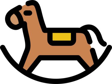 köpek simgesi rengi dış hat vektörü