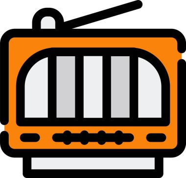 radyo simgesi vektör illüstrasyonu