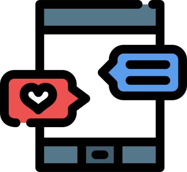 Konuş. Web simgesi basit tasarım