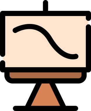 Çizgi film simgesinin vektör çizimi