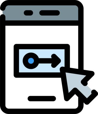 Mobil kutsal kişilerin resmi, vektör çizim