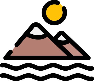 Çizgi film simgesinin vektör çizimi