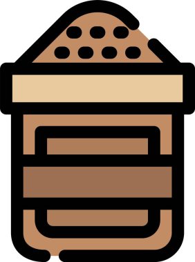 fırın ekmek yemek simgesi ana hatlarıyla