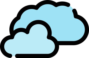 Bulut. Web simgesi basit illüstrasyon