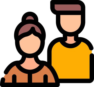 Bayrak rengi vektör illüstrasyonu olan insanlar