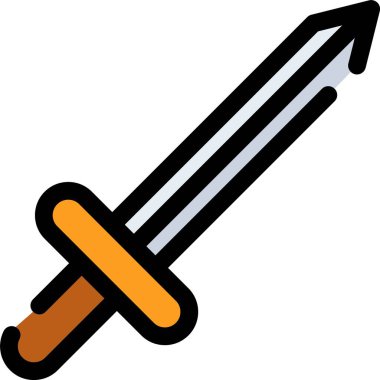 bıçak simgesi, basit vektör çizimi