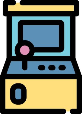 Mutfak gereçleri fırın simgesi - taslak biçimi