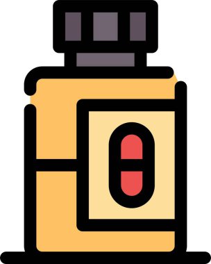 şişe simgesi, vektör illüstrasyonu