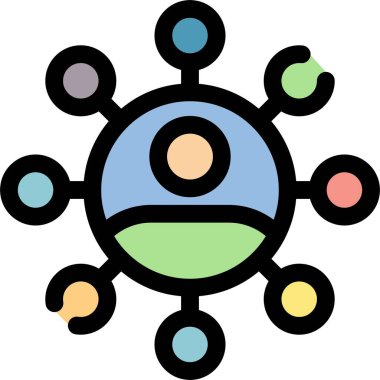 Modern ve eksik simgenin vektör illüstrasyonu