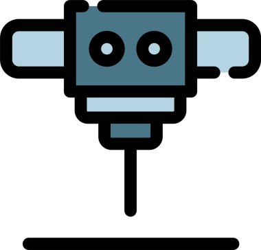 robot. Web simgesi basit illüstrasyon