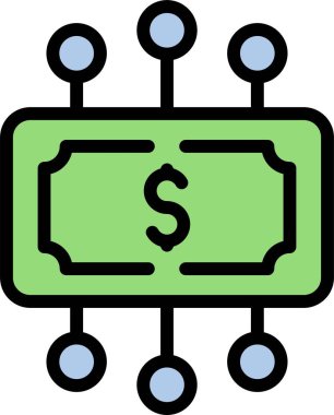 blockchain ağ takas simgesi - ana hat biçimi