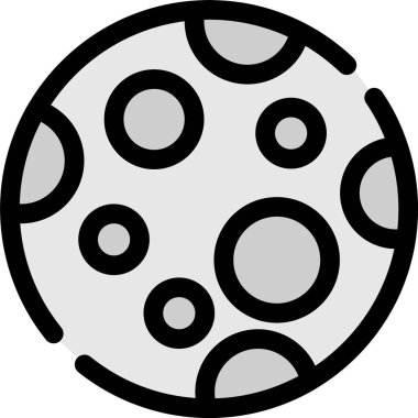 Bir topun çizgi film simgesinin vektör çizimi