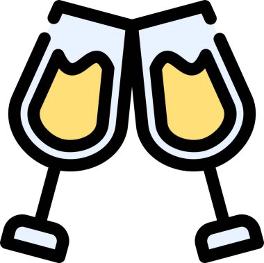 Bir kadeh şarap, illüstrasyon, beyaz arkaplanda vektör.