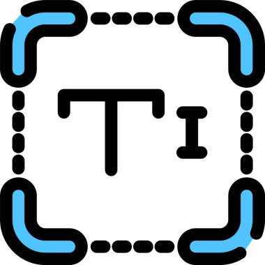 Bir harf simgesinin vektör illüstrasyonu