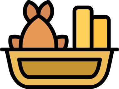 Yemek pişirme. Web simgesi