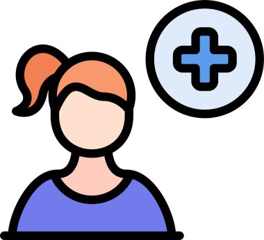 Hastası olan kadın hasta.