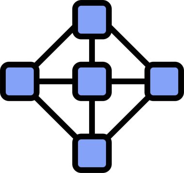 ağ bağlantısı ikonu vektör tasarımı