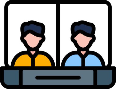 İnsan simgesinin vektör illüstrasyonu