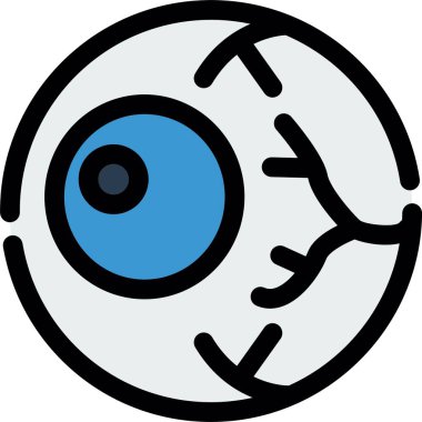 Göz simgesi vektör illüstrasyonu