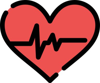 kardiyo kalp ikonu - taslak biçimi