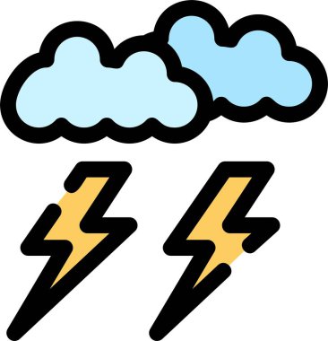 fırtına simgesi vektör illüstrasyonu